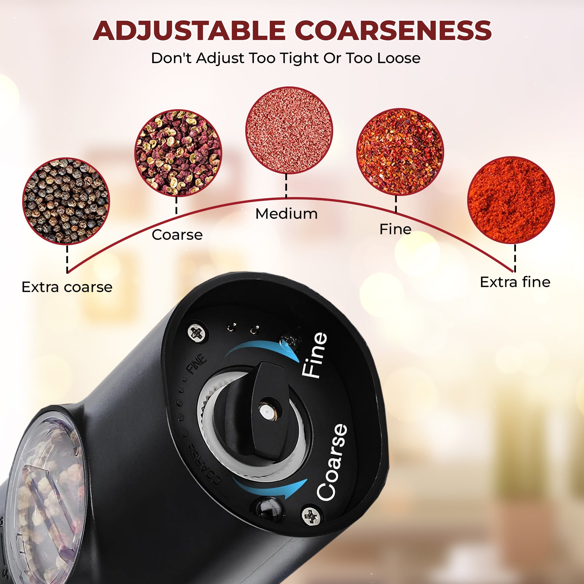 MaxiMills Premium Electric Pepper Grinder Set - CHOPLIX