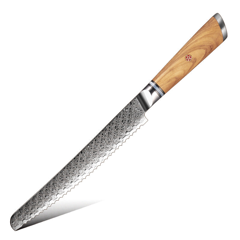 Legacy Forge 8-inch Bread Knife – 67-Layer Damascus Blade - CHOPLIX