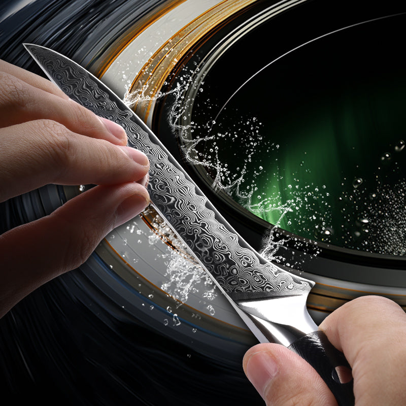 Midnight Diamond Series 5.5-inch Boning Knife - 67 Layers Damascus Steel Blade with G10 Handle - CHOPLIX