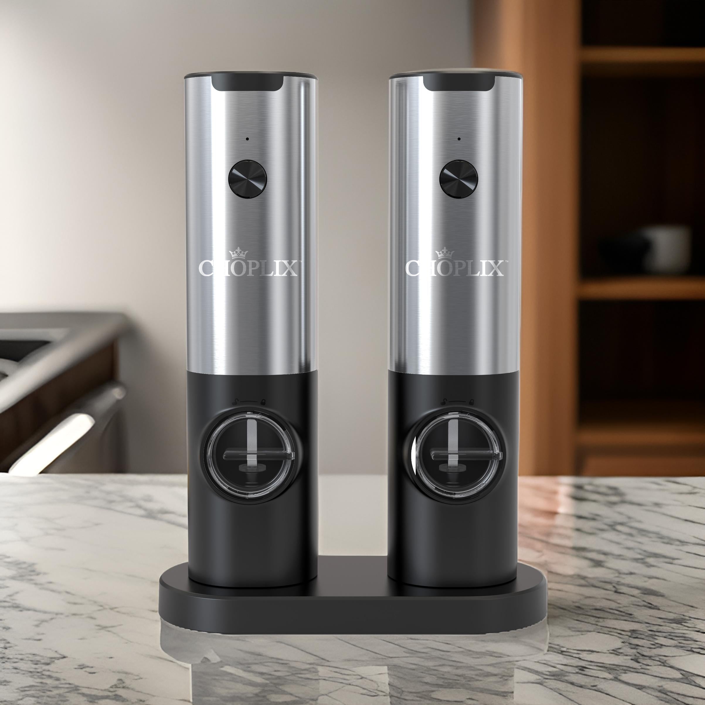 MaxiMills Premium Electric Pepper Grinder Set - CHOPLIX
