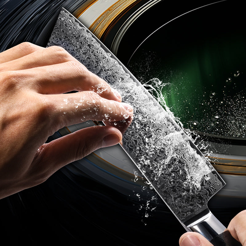 Obsidian Series 8.2-inch Chef's Knife - 67 Layer Damascus Blade with G10 Handle - CHOPLIX