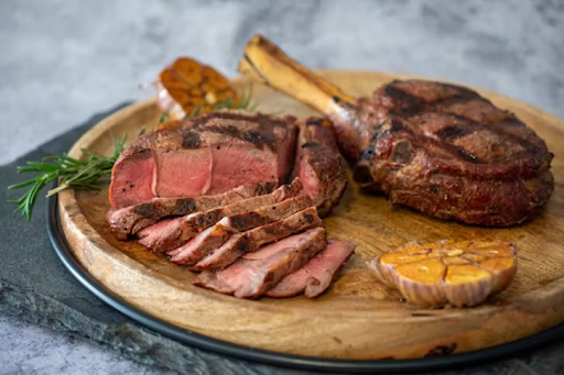 Reverse Seared Grilled Ribeye Steaks