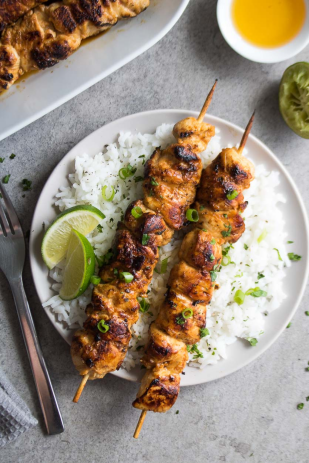 Chargrilled Honey Lime Chicken Skewers