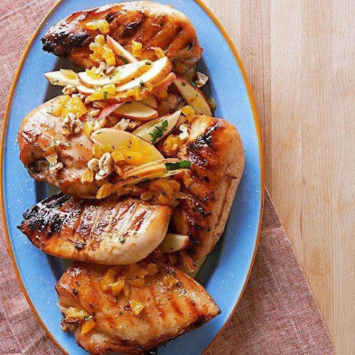 Grilled Pork Chops with Relish