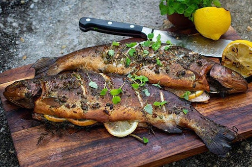 Charcoal Grilled Trout