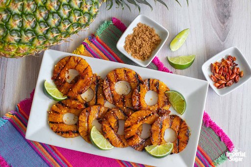 Grilled Pineapple with Coconut-Lime Glaze