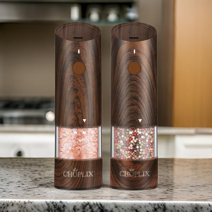 MILLOMATIC Electric Salt and Pepper Grinder Set - CHOPLIX