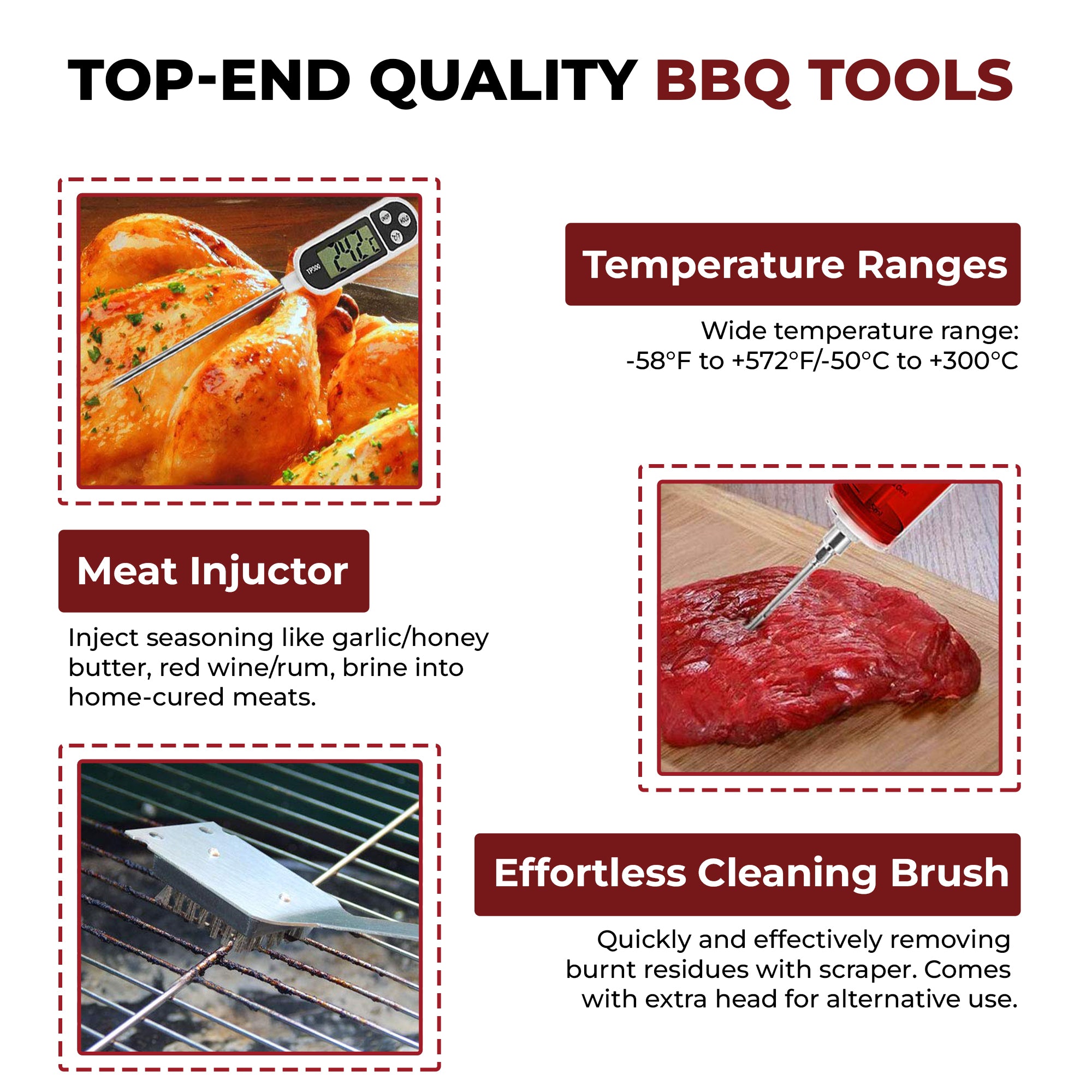 BBQMaster Elite 24-Piece Stainless Steel Grill Set - CHOPLIX