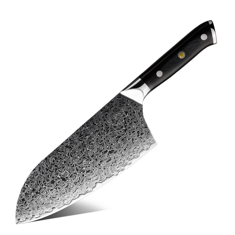 Midnight Diamond Series 7.2-inch Cleaver Knife - VG10 Damascus Blade - CHOPLIX